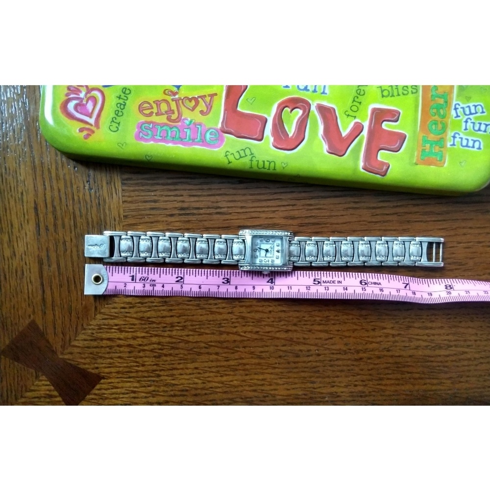 Brighton Women's Silver Rhinestone Watch